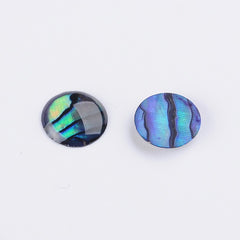 Shell Cabochons, Abalone Round 8mm 2/pk