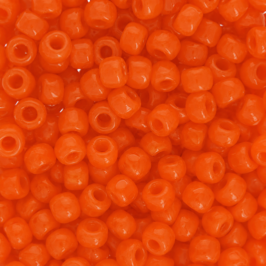 6/0 Toho Seed Beads #50a Opaque Orange 8-9g Vial