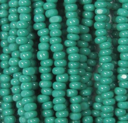 11/0 Czech Charlottes #53240 Opaque Forest Green 12str/Hank