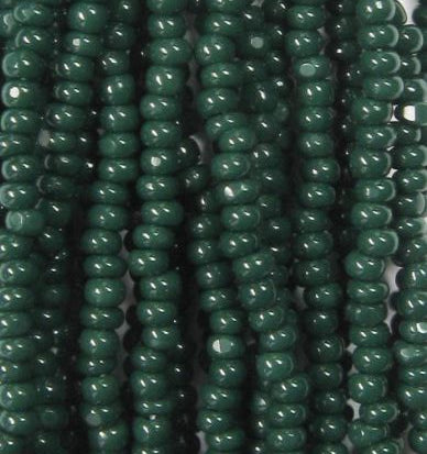 11/0 Czech Charlottes #53270 Opaque Olive Green 12str/Hank