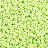 8/0 Czech Seed Beads #53410V Opaque Lime 22g