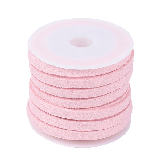 Faux Suede 5mm Lace 5m Pink