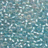 6/0 Miyuki Seed Beads #3638 Pearlized Lt Aqua Crystal AB 20g