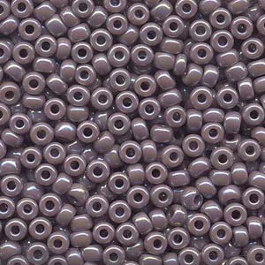 6/0 Miyuki Seed Beads #0410R Opaque Mauve AB 22g