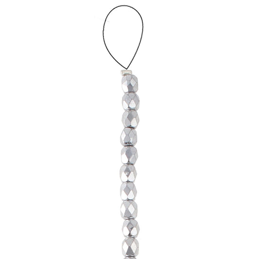 Fire Polished 4mm Round Crystal Labrador Full 40/Strand