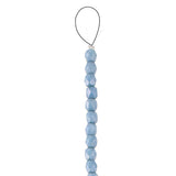 Fire Polished 4mm Round Chalk Blue Luster 40/Strand