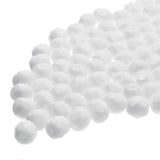 Fire Polished 6mm Round Chalk White 25/Strand