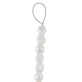 Fire Polished 6mm Round White Luster 25/Strand