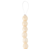 Fire Polished 6mm Round Chalk Beige Luster 25/Strand