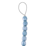 Fire Polished 6mm Round Chalk Blue Luster 25/Strand