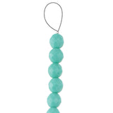 Fire Polished 8mm Round Green Turquoise 20/Strand