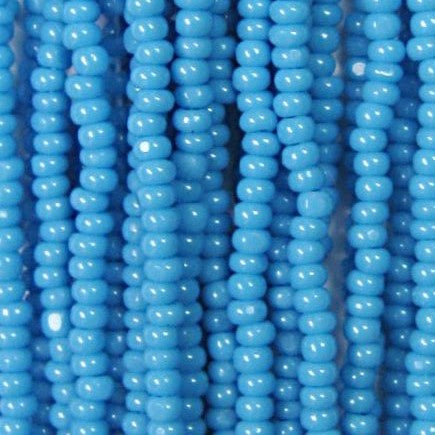 13/0 Czech Charlottes #63050 Opaque Dark Turquoise 12str/Hank