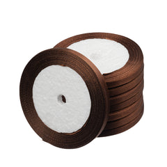 1/4" Satin Ribbon Brown 25yd