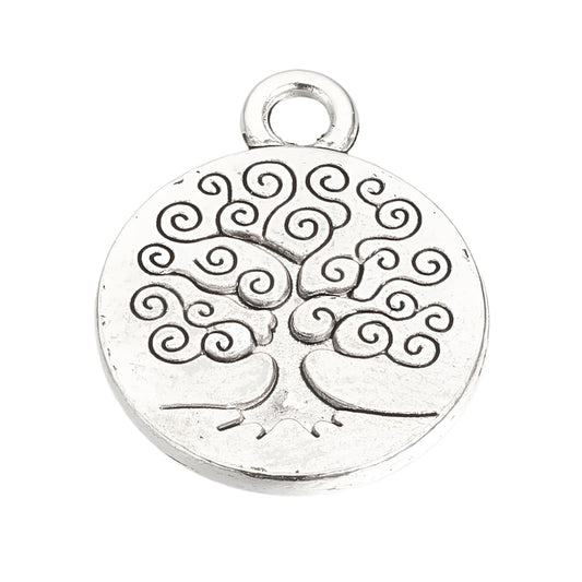 Tree of Life 3/4" Metal Charm 5/pk