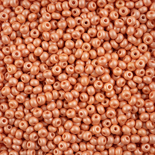 8/0 Czech Seed Beads #044 Permalux Apricot 22g