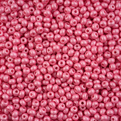 8/0 Czech Seed Beads #049 Permalux Light Pink 22g