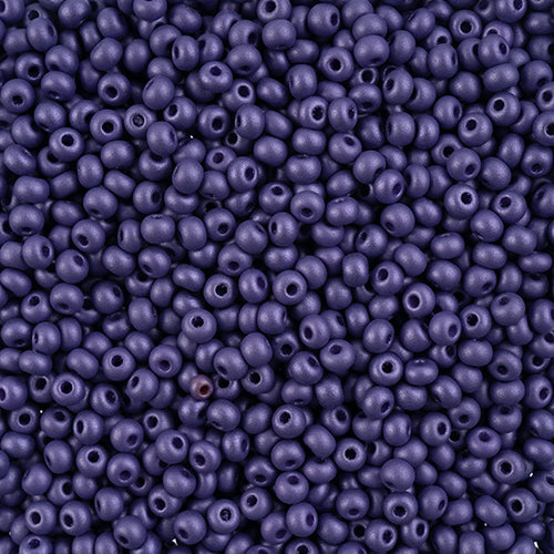 8/0 Czech Seed Beads #054 Permalux Dark Violet 22g