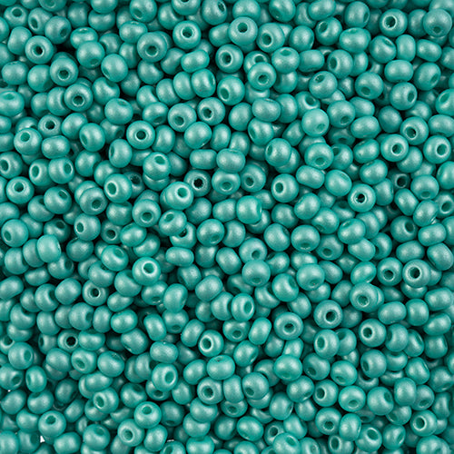 8/0 Czech Seed Beads #055 Permalux Mint 22g