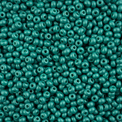 8/0 Czech Seed Beads #056 Permalux Sea Green 22g