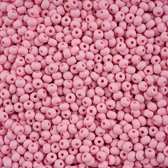 6/0 Czech Seed Beads #151 Permalux Matte Light Pink 24g