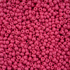 6/0 Czech Seed Beads #152 Permalux Matte Fuchsia 24g