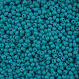 8/0 Czech Seed Beads #079 Permalux Matte Teal 22g