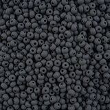 8/0 Czech Seed Beads #083 Permalux Matte Grey 22g