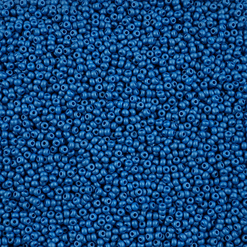 10/0 Czech Seed Beads #151 Permalux Blue 22g