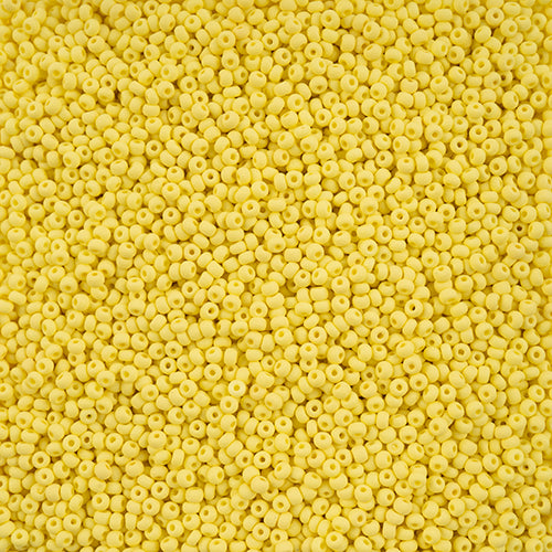 11/0 Czech Seed Beads #43162 Permalux Matte Light Yellow 23g