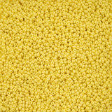 10/0 Czech Seed Beads #153 Permalux Matte Light Yellow 22g