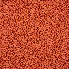 11/0 Czech Seed Beads #43165 Permalux Matte Orange 23g