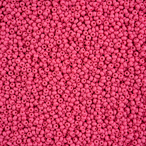 11/0 Czech Seed Beads #43172 Permalux Matte Fuchsia 23g