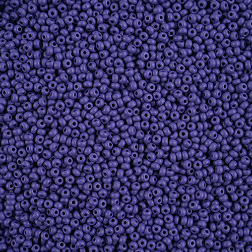 10/0 Czech Seed Beads #167 Permalux Matte Dark Violet 22g