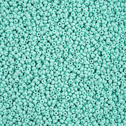 11/0 Czech Seed Beads #43177 Permalux Matte Mint 23g