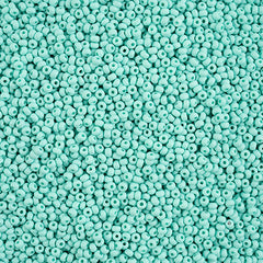 11/0 Czech Seed Beads #43177 Permalux Matte Mint 23g