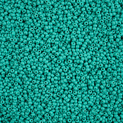 11/0 Czech Seed Beads #43178 Permalux Matte Sea Green 23g