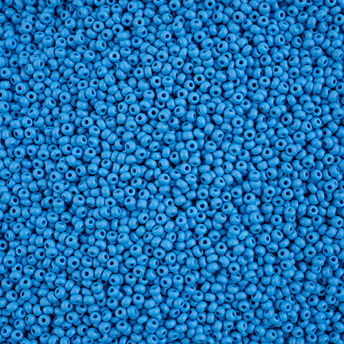 10/0 Czech Seed Beads #172 Permalux Matte Light Blue 22g