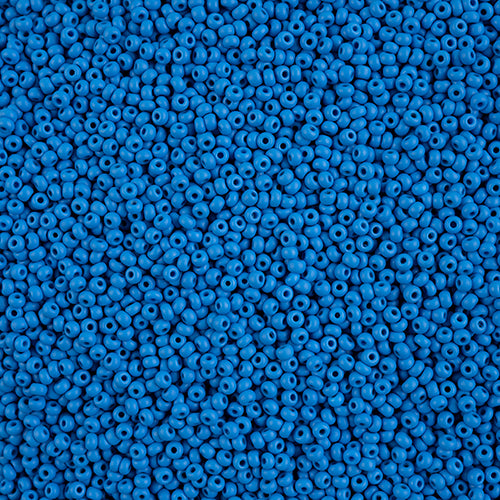 10/0 Czech Seed Beads #173 Permalux Matte Blue 22g