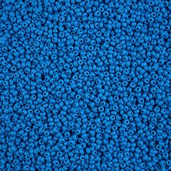 10/0 Czech Seed Beads #173 Permalux Matte Blue 22g