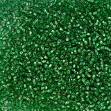10/0 Czech Seed Beads #257 Silver Lined Lime Green 22g