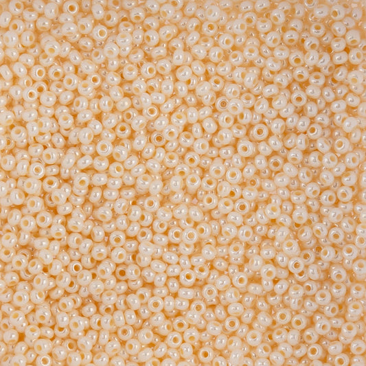 10/0 Perles de Rocailles Tchèques #1470V Coquille d'Oeuf Perle Opaque 22g
