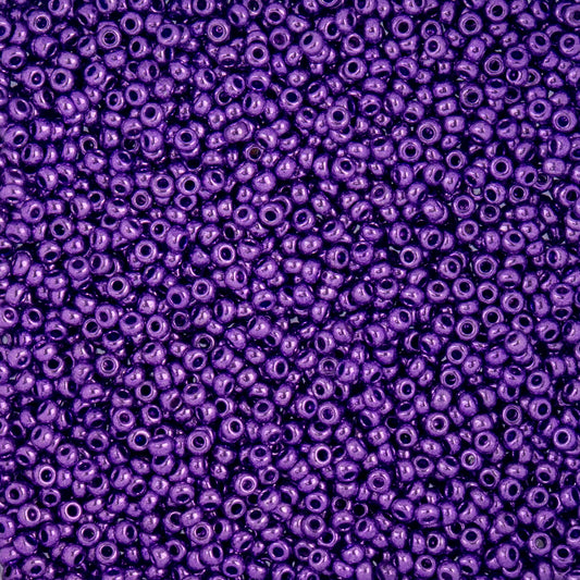 10/0 Perles de Rocailles Tchèques #2296V Violet Métallique 22g