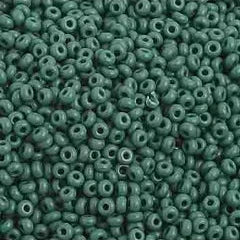 10/0 Czech Seed Beads #1022V Opaque Dark Green 22g