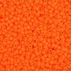 10/0 Czech Seed Beads #1038V Opaque Light Orange 22g