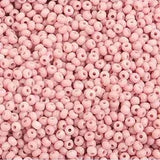 10/0 Czech Seed Beads #1052V Opaque Pink Solgel 22g