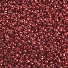 10/0 Czech Seed Beads #1056V Opaque Medium Brown 22g