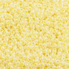 10/0 Czech Seed Beads #1427V Pearl Dyed Yellow 22g