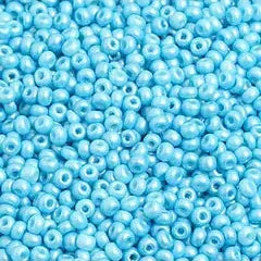 10/0 Czech Seed Beads #2334V Shiny Turquoise 22g