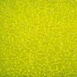 8/0 Czech Seed Beads #01515V Colour Lined Neon Yellow 22g