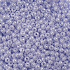 11/0 Czech Seed Beads #01508 Opaque Natural Lilac Luster 23g